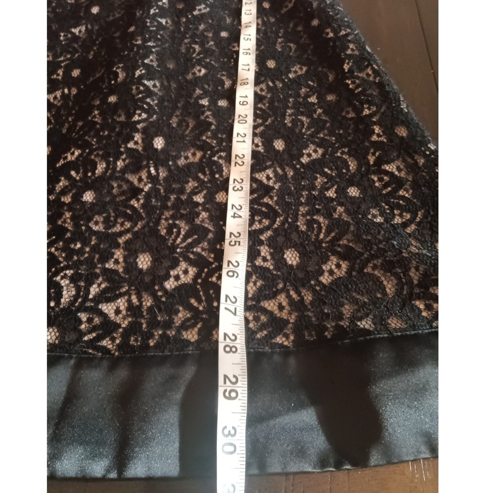 White House Black Market Black Lace Strapless Cocktail‎ Dress Size 8 - Picture 14 of 14